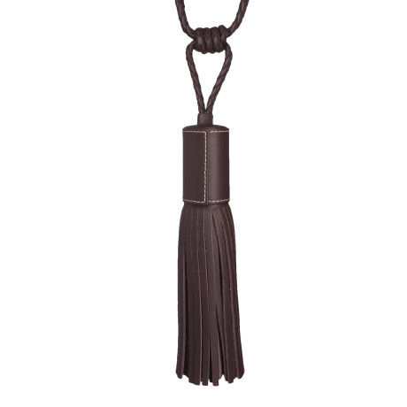 CORD WITH TAPE - TOSCANA LEATHER TASSEL TIEBACK - 5270