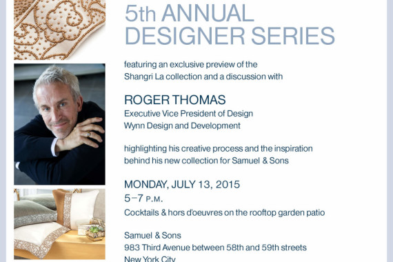 Designer Series Featuring Roger Thomas