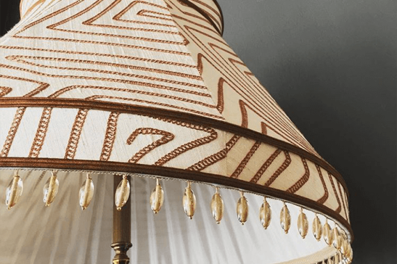 How to Customize a Lampshade Using Trim