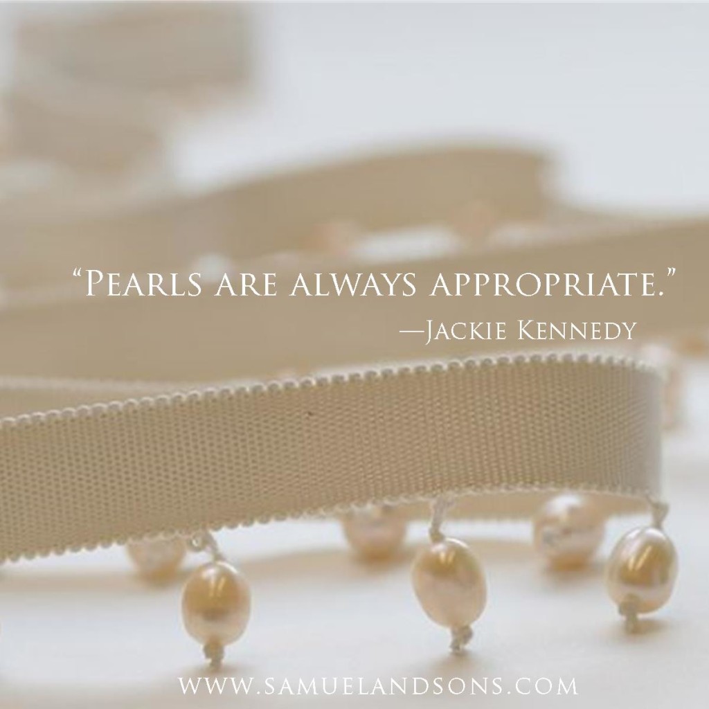 Jackie Kennedy on Pearls