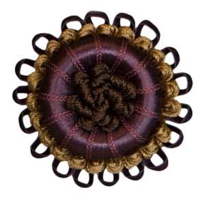 ROSETTES/TUFTS/FROGS - 2.5" NORMANDY SILK ROSETTE - 13