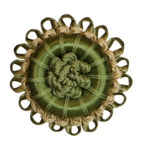 ROSETTES/TUFTS/FROGS - 2.5" NORMANDY SILK ROSETTE - 16