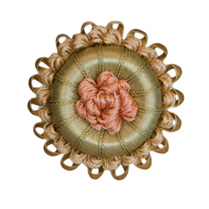 ROSETTES/TUFTS/FROGS - 2.5" NORMANDY SILK ROSETTE - 23