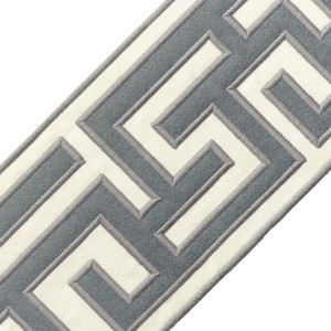BORDERS/TAPES - 5" GREEK FRET EMBROIDERED BORDER - 14