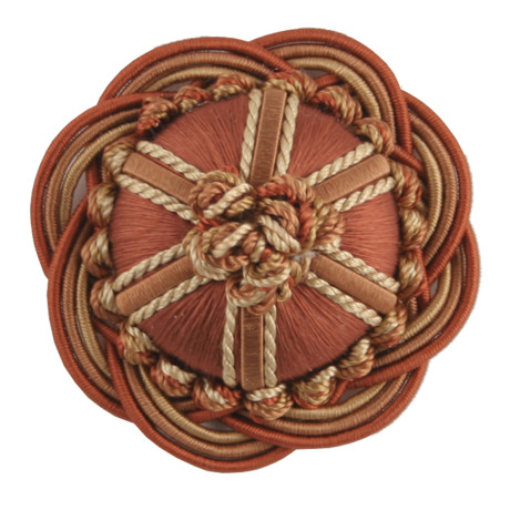 CORD WITH TAPE - 2" ORSAY SILK ROSETTE - 13