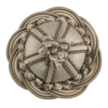 CORD WITH TAPE - 2" ORSAY SILK ROSETTE - 14