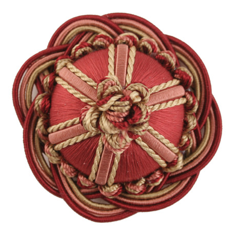CORD WITH TAPE - 2" ORSAY SILK ROSETTE - 7