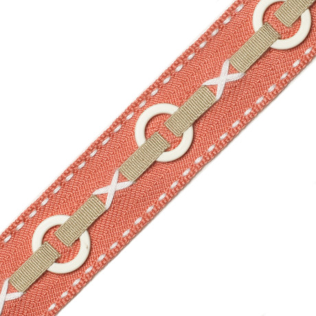 CORD WITH TAPE - 1.5" CABANA RING BORDER - 08