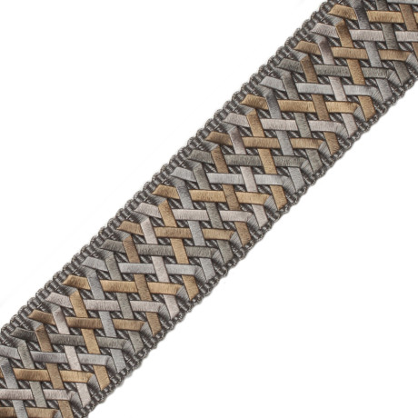 CORD WITH TAPE - 1.4" NORMANDY HANDWOVEN BORDER - 04