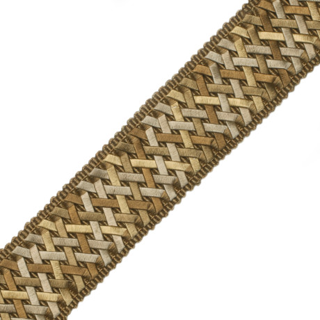 CORD WITH TAPE - 1.4" NORMANDY HANDWOVEN BORDER - 07