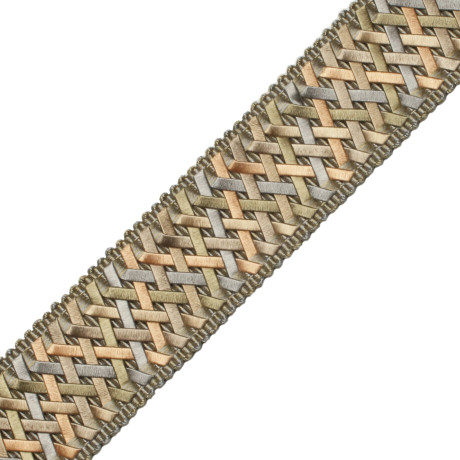 CORD WITH TAPE - 1.4" NORMANDY HANDWOVEN BORDER - 17