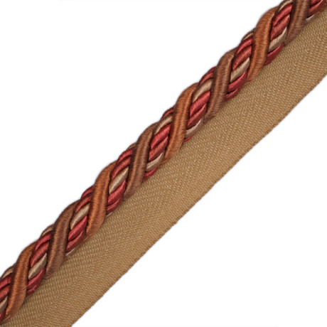 BORDERS/TAPES - 1/2" NORMANDY SILK CORD WITH TAPE - 08