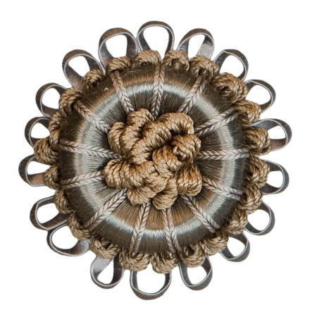 BORDERS/TAPES - 2.5" NORMANDY SILK ROSETTE - 04