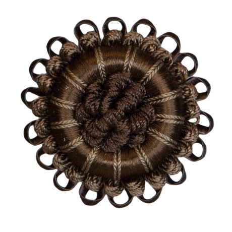 CORD WITH TAPE - 2.5" NORMANDY SILK ROSETTE - 05