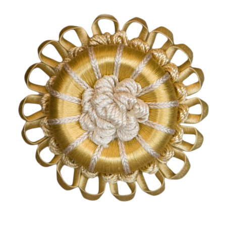 CORD WITH TAPE - 2.5" NORMANDY SILK ROSETTE - 06