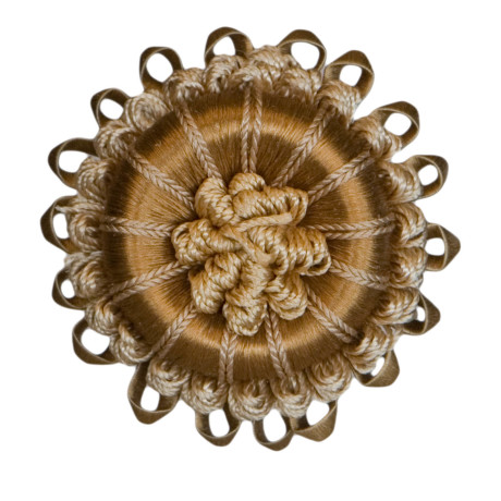 CORD WITH TAPE - 2.5" NORMANDY SILK ROSETTE - 07
