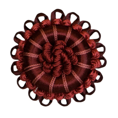 CORD WITH TAPE - 2.5" NORMANDY SILK ROSETTE - 11