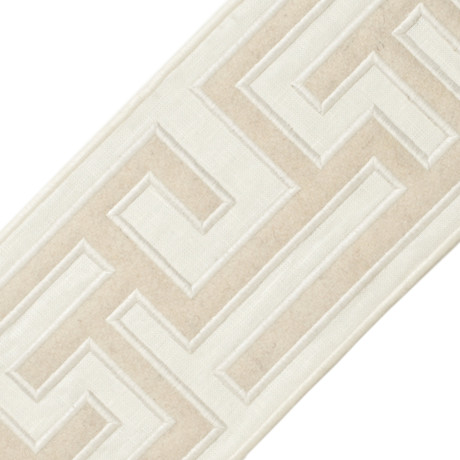 BORDERS/TAPES - 5" GREEK FRET EMBROIDERED BORDER - 21