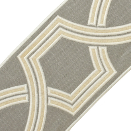 BORDERS/TAPES - 5" OGEE EMBROIDERED BORDER - 03