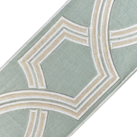 BORDERS/TAPES - 5" OGEE EMBROIDERED BORDER - 23