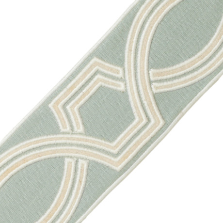 BORDERS/TAPES - 2.75" OGEE EMBROIDERED BORDER - 23
