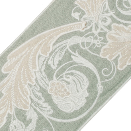 BORDERS/TAPES - 6" ACANTHUS EMBROIDERED BORDER - 20