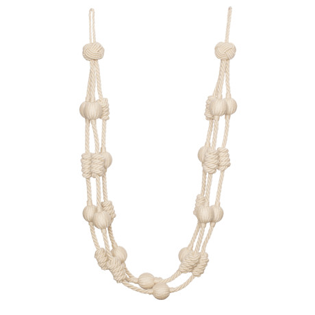 CORD WITH TAPE - HARBOUR BEADED & KNOTTED HOLDBACK - 02