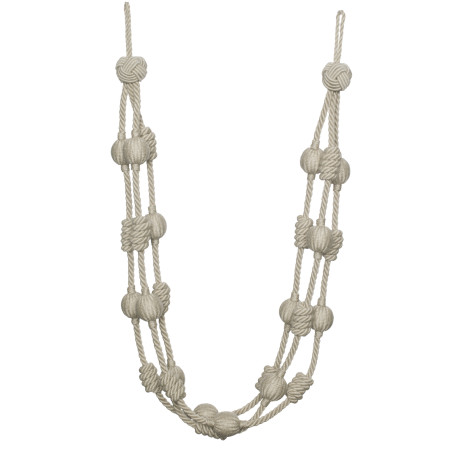 CORD WITH TAPE - HARBOUR BEADED & KNOTTED HOLDBACK - 03
