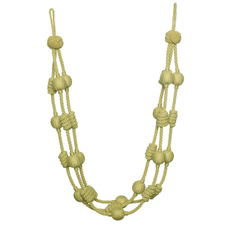 CORD WITH TAPE - HARBOUR BEADED & KNOTTED HOLDBACK - 07