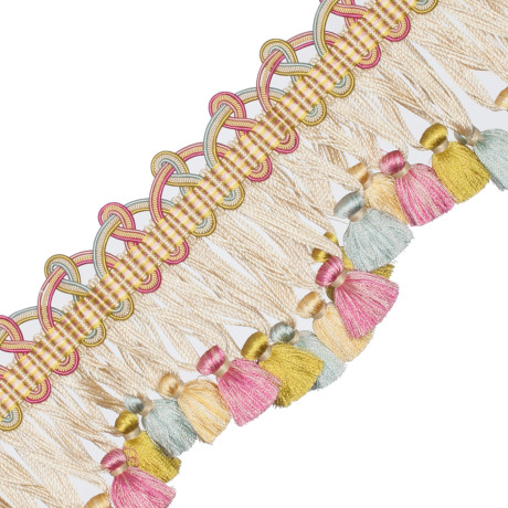 CORD WITH TAPE - PALAIS SCALLOPED TASSEL FRINGE - 04