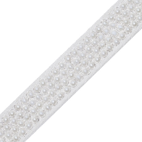 CORD WITH TAPE - JULIETTE PEARL BORDER - 01