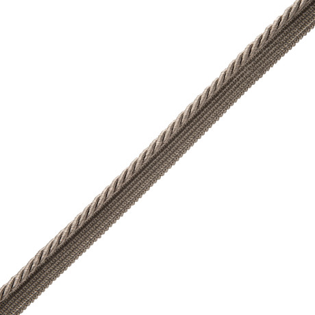 OBERON WOVEN CORD WITH TAPE - ZINC - Samuel and Sons