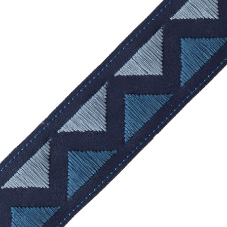 CORD WITH TAPE - PYRAMID EMBROIDERED BORDER - 10