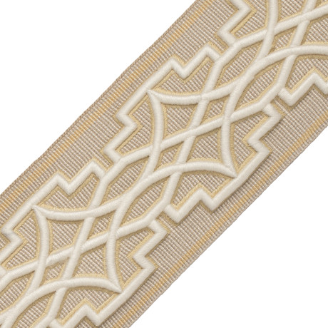CORD WITH TAPE - MIREILLE EMBROIDERED BORDER - 05