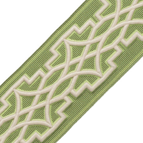 CORD WITH TAPE - MIREILLE EMBROIDERED BORDER - 08