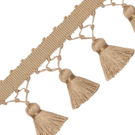 CORD WITH TAPE - BALI JUTE KNOTTED TASSEL FRINGE - 02