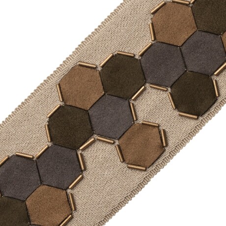 BORDERS/TAPES - HONEYCOMB APPLIQUE BORDER - 03