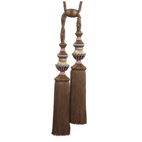 BRUSH FRINGE - TRIANON DOUBLE TASSEL TIEBACK - 08