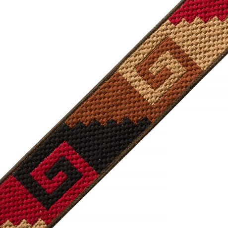 CORD WITH TAPE - MOJAVE EMBROIDERED BORDER - 07