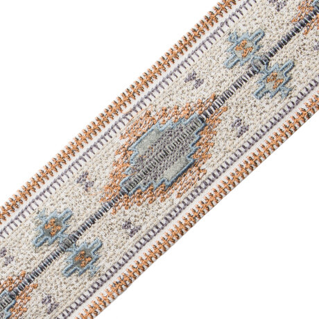 TASSEL/BALL FRINGE - SEDONA EMBROIDERED BORDER - 02