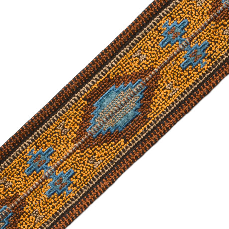 TASSEL/BALL FRINGE - SEDONA EMBROIDERED BORDER - 03