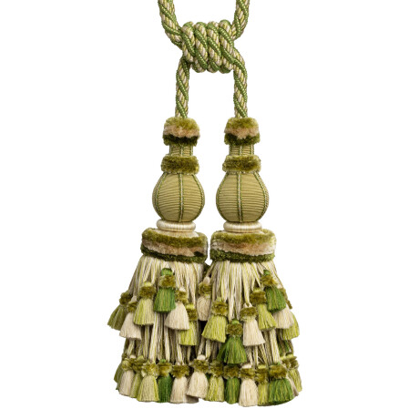 TASSEL/BALL FRINGE - BAGATELLE DOUBLE TASSEL TIEBACK - 08