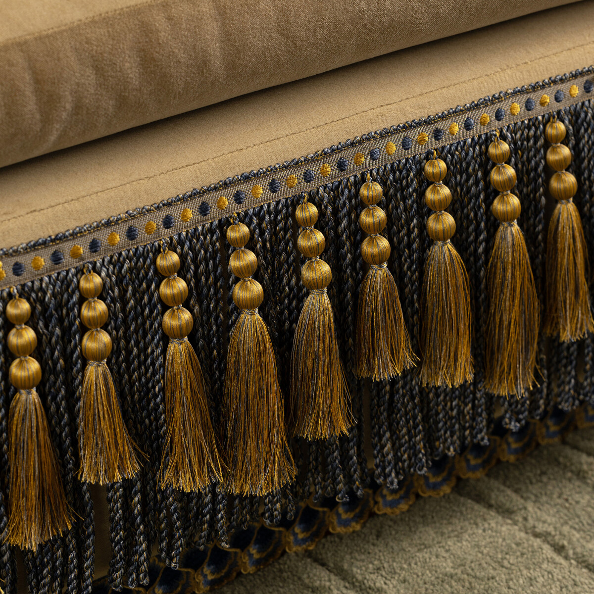 ROMAUNT TASSELED BULLION FRINGE - ROSSETTI CRIMSON - Samuel and Sons