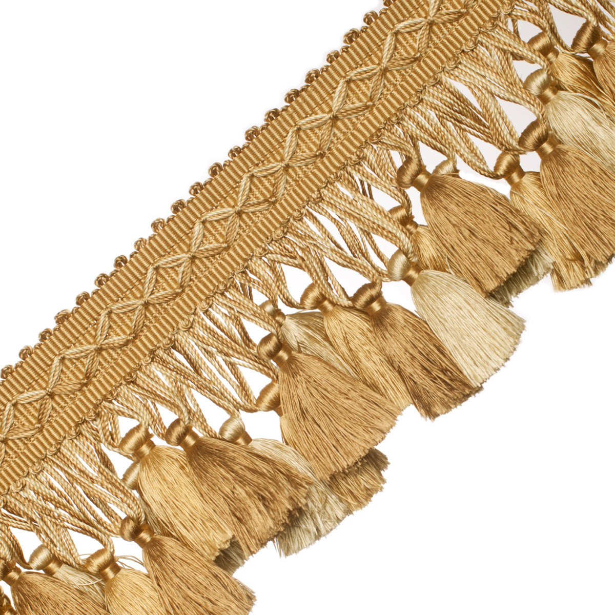 Double Tassel / Beige, WINE GOLD / Tassel Tie with 3.5 inch Tassels, B