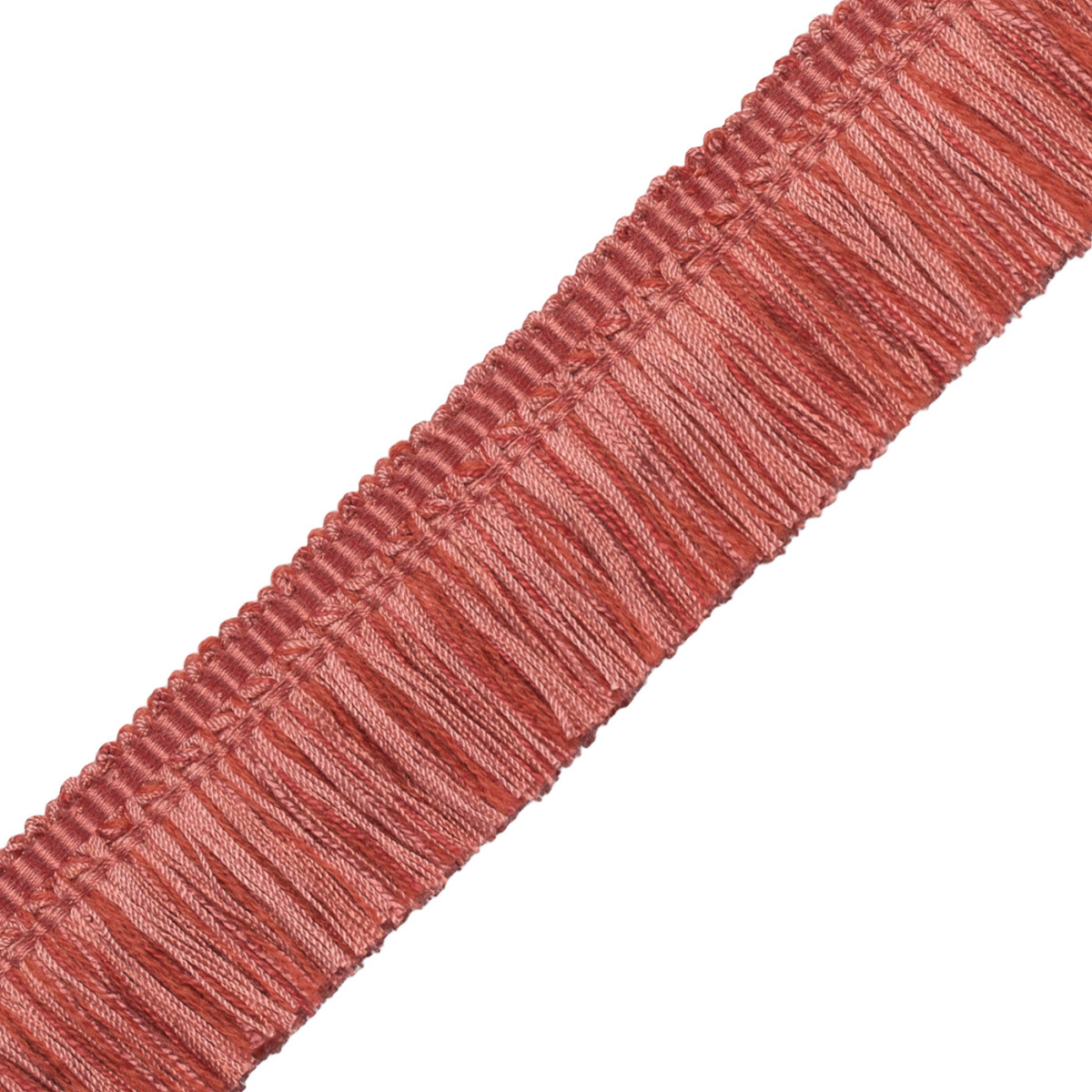 1.5 ANNECY BRUSH FRINGE - CORAL - Samuel and Sons