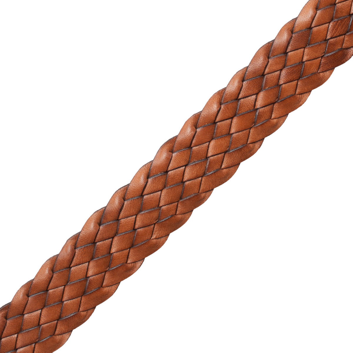 1 WOVEN LEATHER BRAID - SADDLE - Samuel and Sons