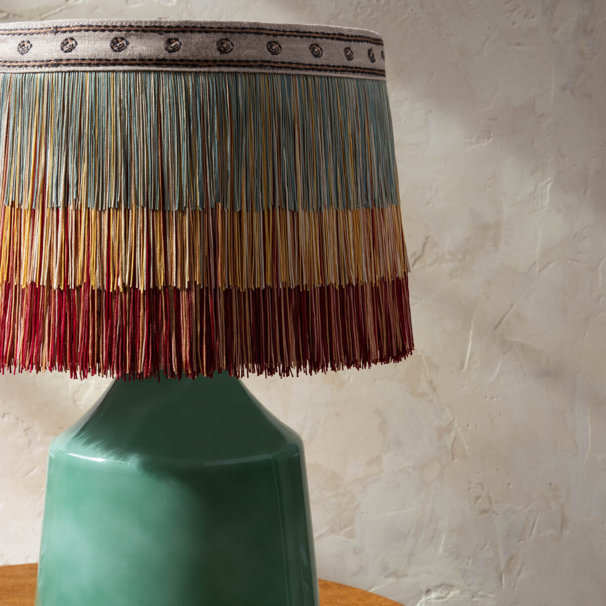 PUNTO EMBROIDERED BORDER - PIETRA - Samuel and Sons