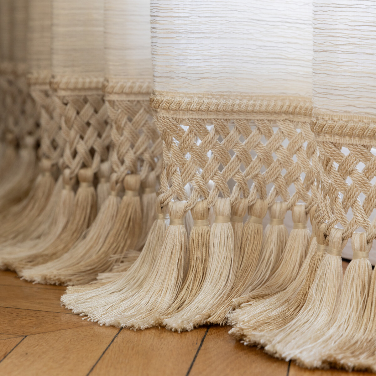 BAGATELLE TASSEL SKIRT FRINGE - GARDENIA - Samuel and Sons