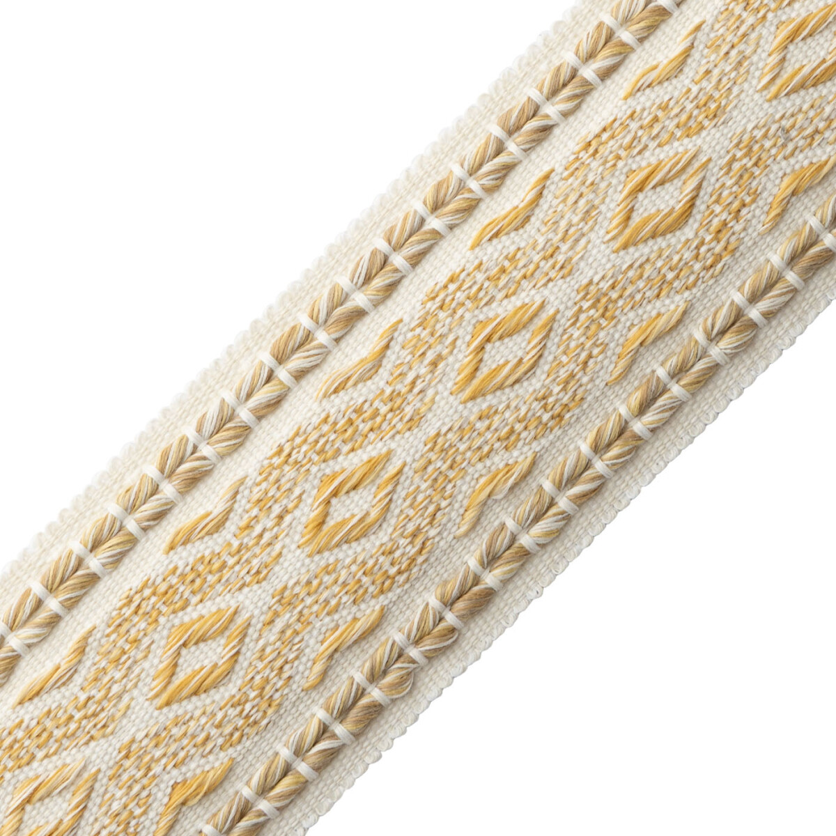 WESTPORT DIAMOND BORDER - BEESWAX - Samuel and Sons
