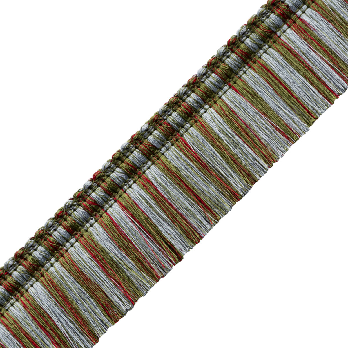 ROMAUNT BLOCKED BRUSH FRINGE - ARCADIA MULTI - Samuel and Sons
